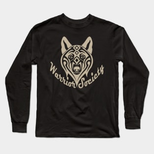 Warrior Society (Wolf Gray) Long Sleeve T-Shirt